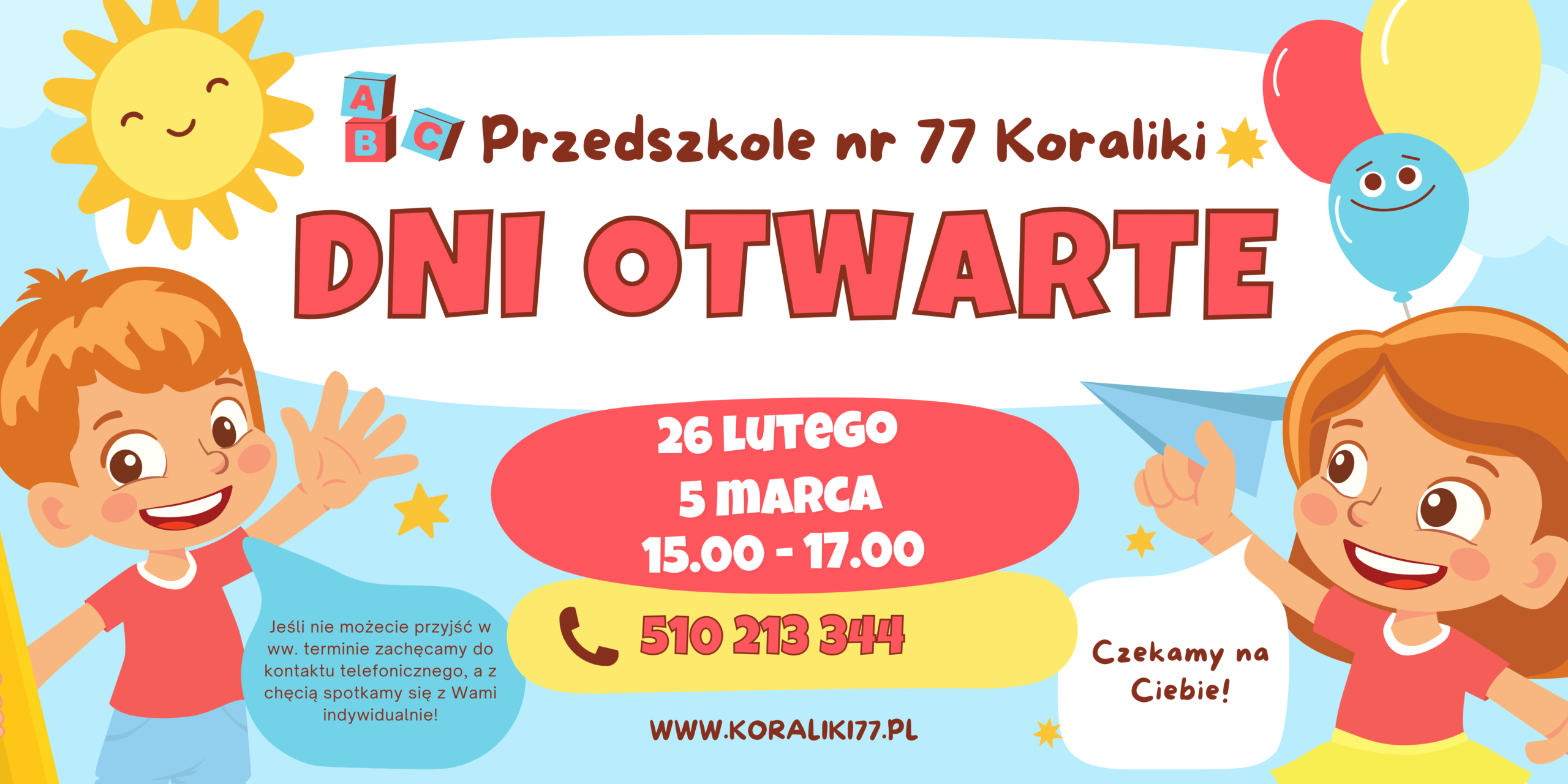 Illustrated Preschool Open Day in Kindergarten Banner (1)